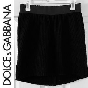 Dolce & Gabbana black wool skirt